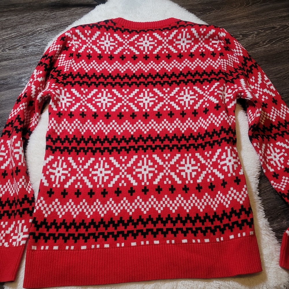Alex Stevens Jolly Sloth Cotton Christmas Sweater Sz S (Oversized Or Mens) - Picture 5 of 5
